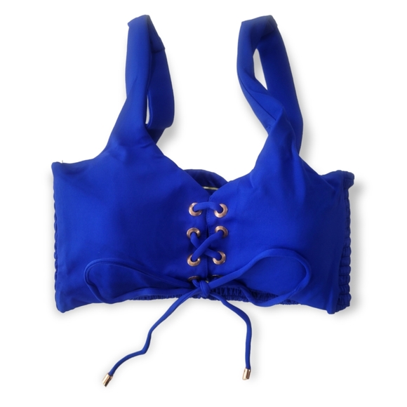 Maaji Smocking Dazzle 4 Way Reversible Bikini Top Womens XS - Picture 9 of 16